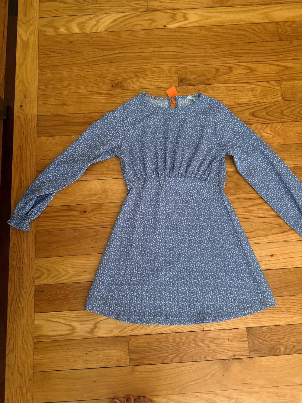 Zara Blue Floral Casual  Dress